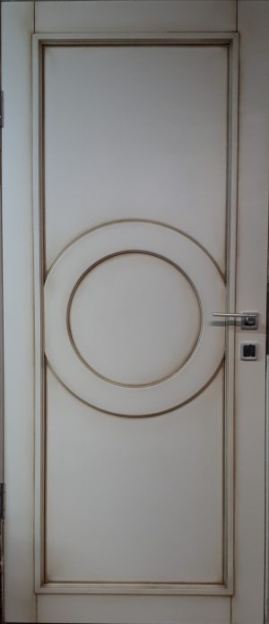 Межкомнатная дверь в профиле массив (эмаль с патиной) Ачинск