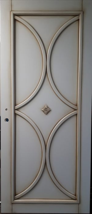 Межкомнатная дверь в профиле массив (эмаль с патиной) Ачинск